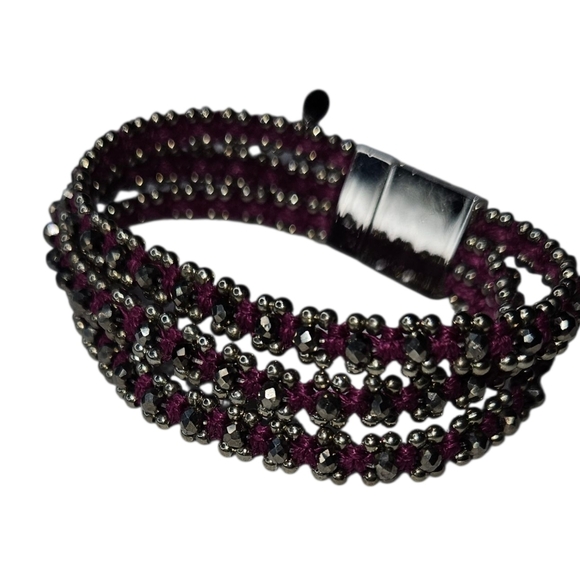 Anthropologie Jewelry - Anthropologie Serefina Beaded Wrap Bracelet, GUC